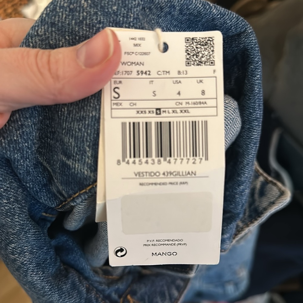 MNG Mango Denim Dress - Picture 7 of 9